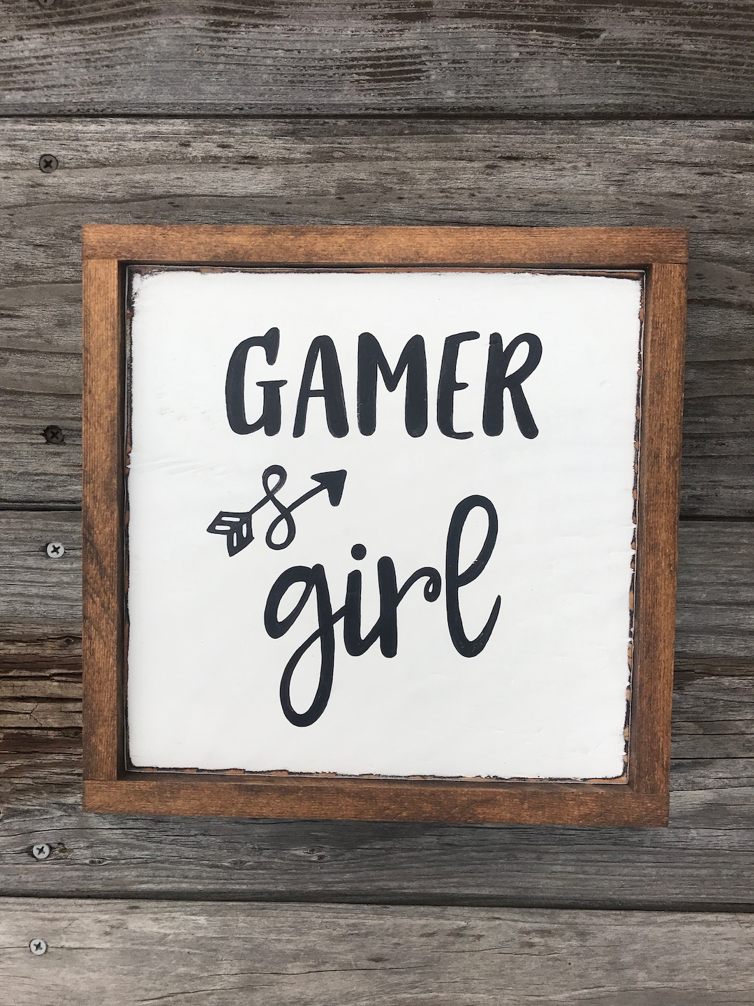 Gamer Girl / Video Game Bedroom Decor / Girl Bedroom Decor / Gift for Gamer / Girl Wall Decor Etsy