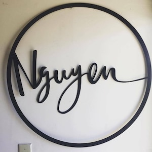 Personalize Metal Cutout Name Sign - Wedding - Family - Word