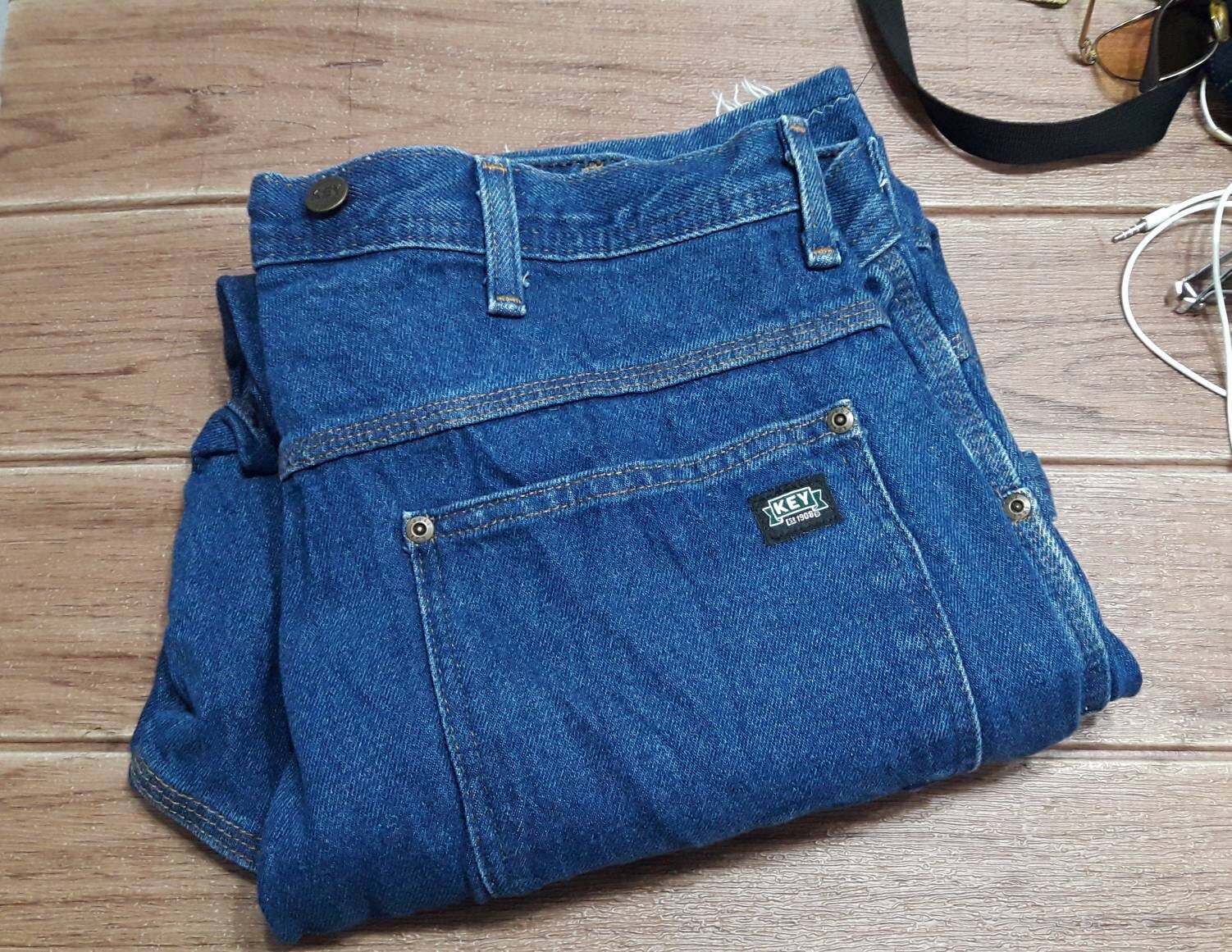 Men's Vintage KEY Jeans Work Carpenter 