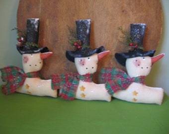 Winter Snowman Bowl Fillers Shelf Sitters Holiday Home Decoration INSTANT PDF DOWNLOAD Pattern