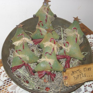 E-PATTERN - Primitive Christmas Tree Bowl Fillers Paper Pattern