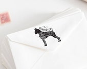 Boxer Return Address Stamp, Housewarming Gift for Dog Lover, Personalized Dog Address Stamp, Boxer Gift Il_170x135