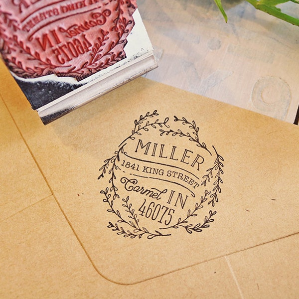 Rustic Circle Stamp Etsy