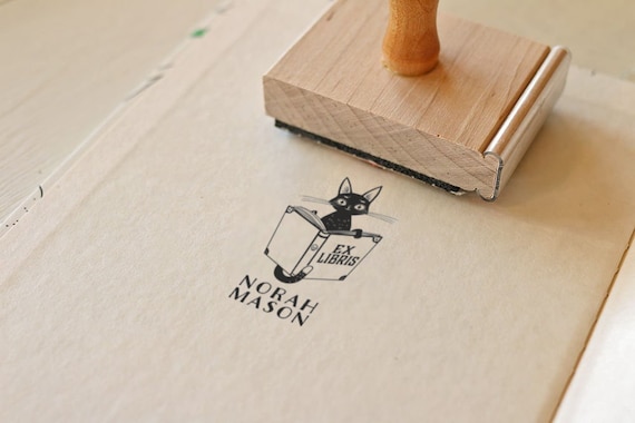 Have Read Cat Wooden Stamp Have Read Cat Wooden Stamp