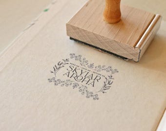 Floral Library Of Stamp, Personalized Ex Libris Bookplate, Custom Read, Love, Return, BookTok Gift