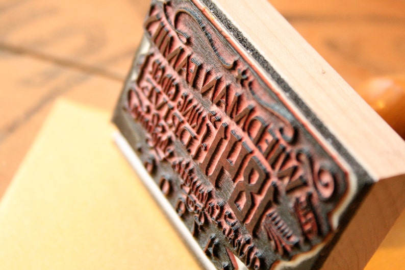 Cutest Return Address Stamp in the Whole World. Wood Handle. Personalized Rubber Stamp. image 2