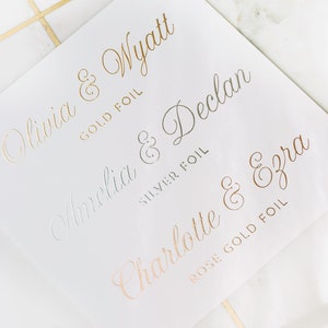 Wedding Planner Book, Real Gold Foil, Gold Wedding Planner, Bridal Shower Gift, Personalized Wedding Planner image 9