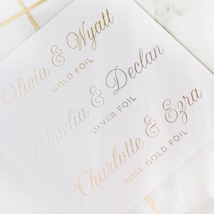 Black Wedding Planner Book, Real Gold Metallic Foil, Wedding Planner, Bridal Shower Gift, Personalized Wedding Planner image 3