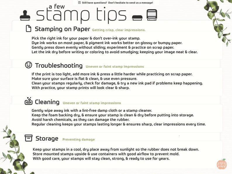A few stamping tips