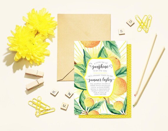 Baby Shower Invitation Bridal Shower Invitation Printable