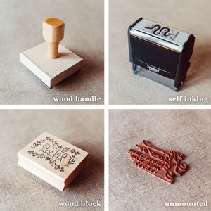 Cutest Return Address Stamp in the Whole World. Wood Handle. Personalized Rubber Stamp. image 7