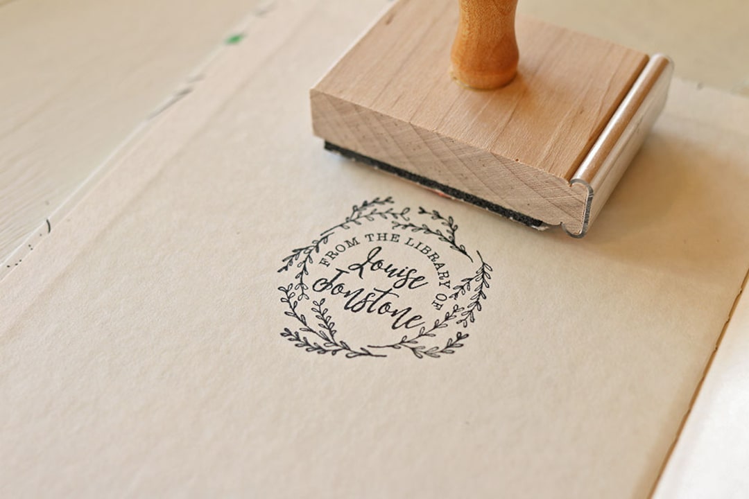 On Top of the World Ex Libris Stamp, Custom Book Stamp, Personalized  Library Rubber Stamp, Bookplate Wooden Stamp, Gift for Book Lovers 