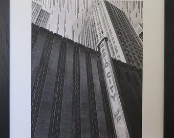 NYC, New York, "Radio City Music Hall", Photography, Illustration, Mixed Media, Sold Unframed