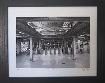 NYC, New York, "NYC Subway",Black and White, Photography, Illustration, Mixed Media, Sold Unframed