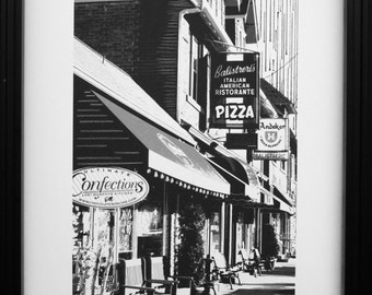 Milwaukee, "Sentimental Corner" Wauwatosa, Wisconsin, Balistreri's Pizza, Ultimate Confections, Mixed Media, 8 x 10 or 11x 14, Sold Unframed