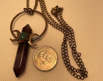 Triple Goddess amethyst & aventurine