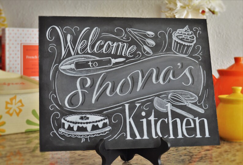 Custom Kitchen Chalkboard Sign Made to Order All Sizes Etsy