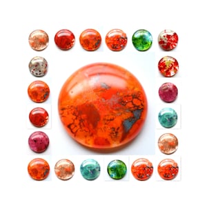 Fused Glass Cabochon, Holiday Collection, Multiple Options