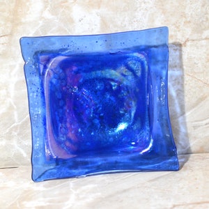Fused Glass Decorative Bowl, Home Decor, Iridescent, One of a Kind, Options