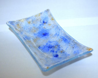 Fused Glass Decorative Dish, Home Decor, Dew