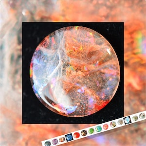 Handmade Dichroic Glass Cabochon, Jewel Tones, Multiple Options