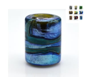 Glass Lampwork Bead, Extra Large Hole, Dreadlock Bead, Multiple Options