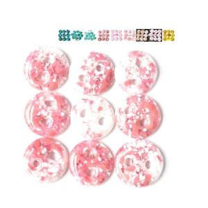 Fused Glass Button Assortment, 1" Diameter, Multiple Options