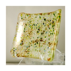 Fused Glass Decorative Dish, Gift, Spring, One of a Kind