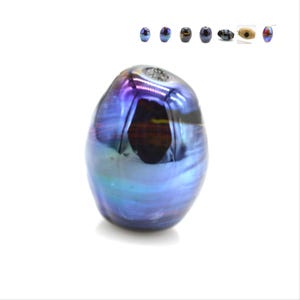 Glass Lampwork Olive Shaped Bead, Handmade, Multiple Options