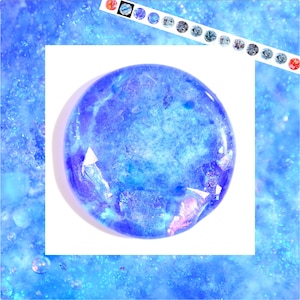 Large Dichroic Glass Cabochon, Focal Cabs