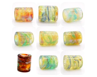 Glass Lampwork Bead, Extra Large Hole, Dreadlock Bead, Multiple Options