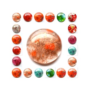 Fused Glass Cabochon, Christmas Collection, Multiple Options
