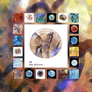 Dichroic Glass Cabochon, Winter Collection, Multiple Options