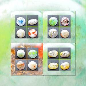 Fused Glass Cabochon, Unique, Handmade, Organic Collection, Multiple Options