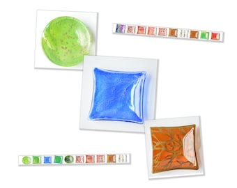 Ring Dish, Fused Glass, Multiple Size and Color Options