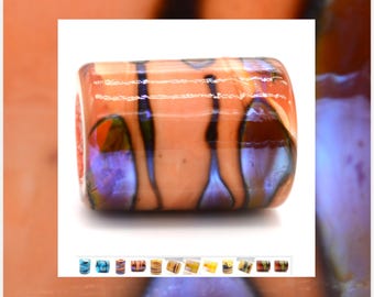 Glass Lampwork Bead, Extra Large Hole, Dreadlock Bead, Multiple Options