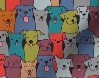 Face Mask - Colorful Doggos