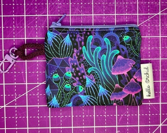 Psychedelic Mushrooms Coin Purse Pouch
