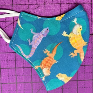 Face Mask - Bearded Dragon Lizards