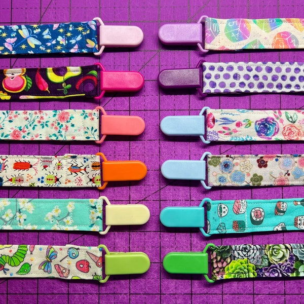 Pacifier Clips - Choose Your Fabric
