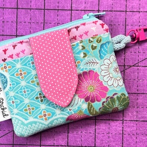 Floral Card Wallet w/Money Pouch