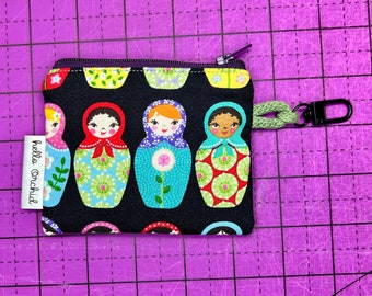 Nesting Dolls Wallet/Pouch OR Coin Purse Pouch