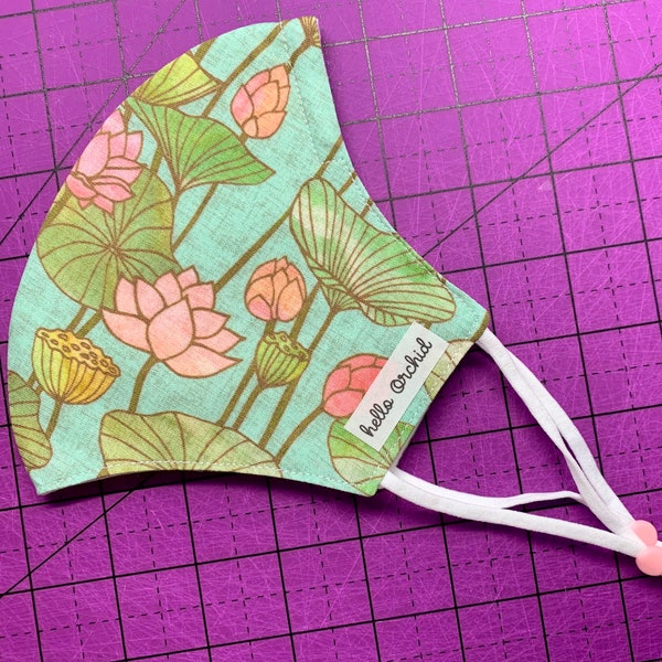 Lotus Face Mask Etsy