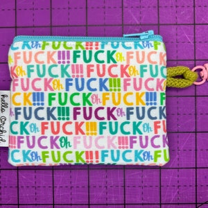 Oh F*ck! Card Wallet Key Chain
