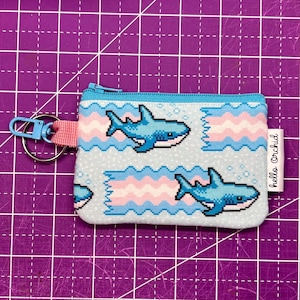 Porte-cartes transgenre Whale Shark Pride, porte-clés