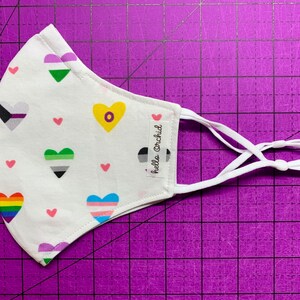 Face Mask- Pride Hearts