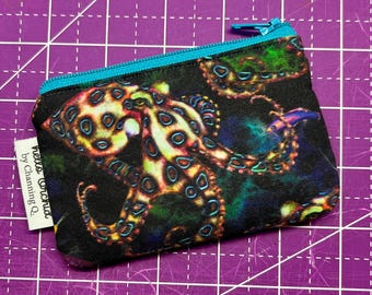 Blue Ringed Octopus Card Wallet, Key Chain