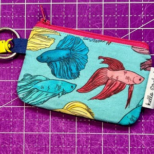 Betta Fish Card Wallet, Keychain