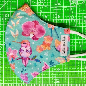 Masque floral d’orchidée de visage