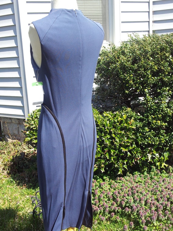 Size 8 Vintage Blue Dress - image 3